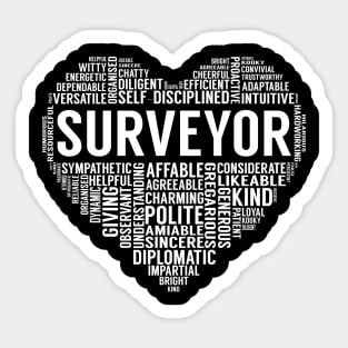 Surveyor Heart Sticker